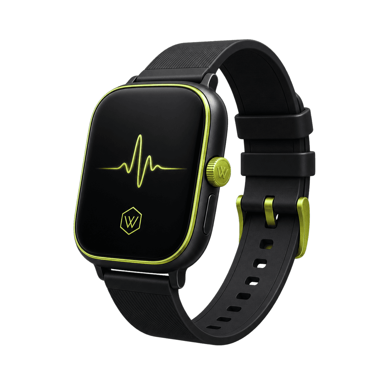 Black and gold WorldStreet smart watch